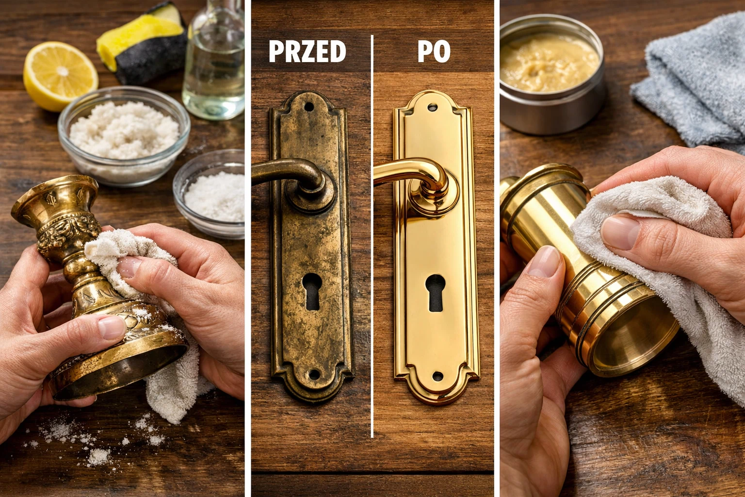 Czyszczenie mosiądzu domowymi metodami – przygotowanie składników