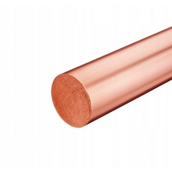 Pręt miedziany fi 10 mm 50 cm M1E / CuETP / ECu58 / wałek