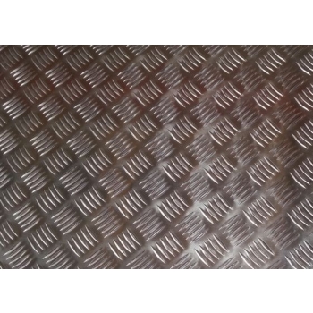 Blacha aluminiowa ryflowana 5mm 50x100cm AW-5754 / PA11 / formatka arkusz